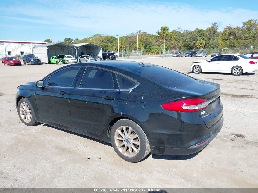 2017 FORD FUSION SE - 3FA6P0HD1HR270398