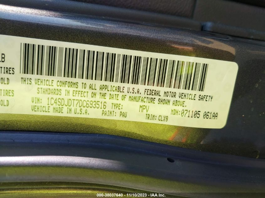 2013 DODGE DURANGO CREW - 1C4SDJDT7DC693516