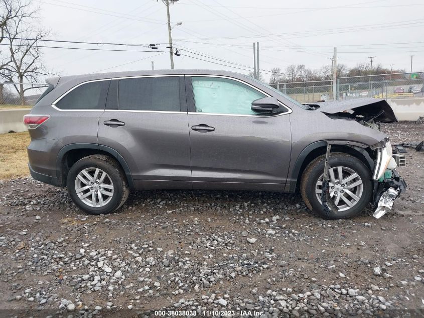 2014 TOYOTA HIGHLANDER LE - 5TDZARFH9ES007636