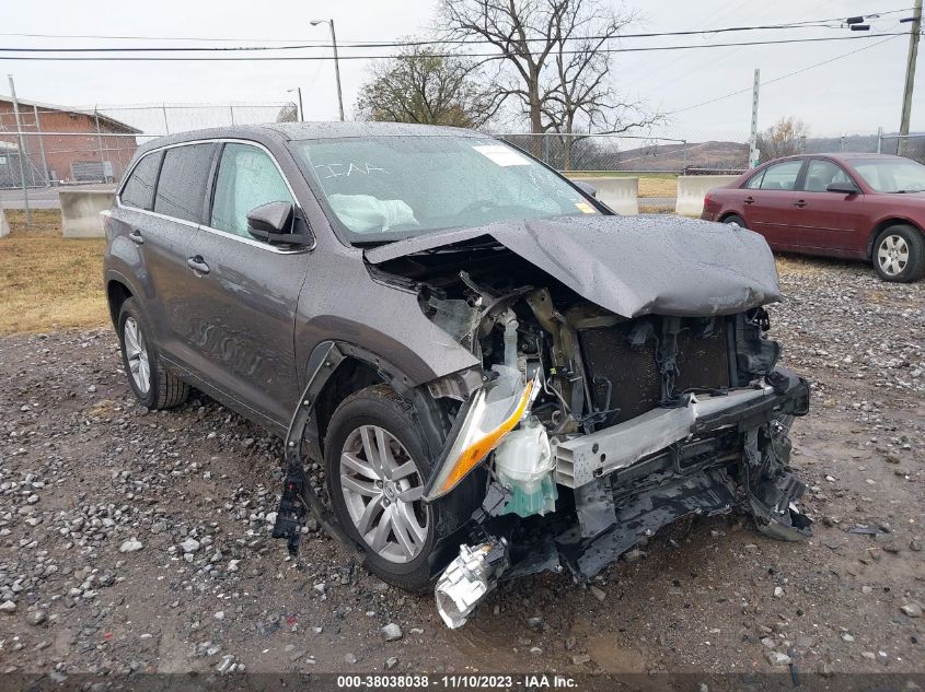 2014 TOYOTA HIGHLANDER LE - 5TDZARFH9ES007636