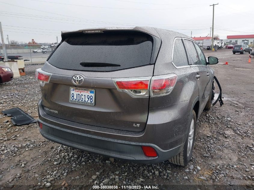 2014 TOYOTA HIGHLANDER LE - 5TDZARFH9ES007636