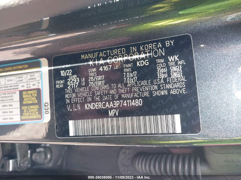 2023 KIA SELTOS EX - KNDERCAA3P7411480