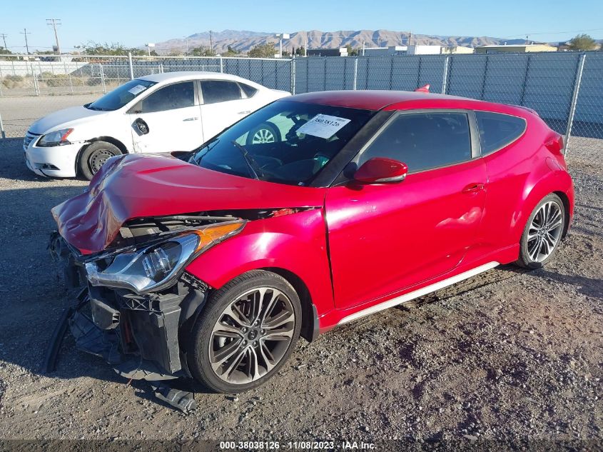 2016 HYUNDAI VELOSTER TURBO - KMHTC6AE3GU263406