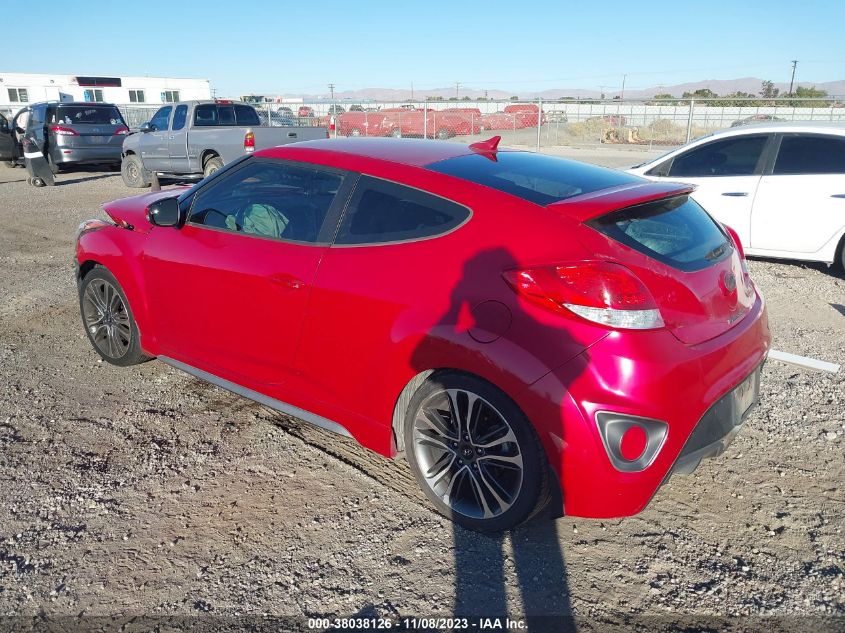 2016 HYUNDAI VELOSTER TURBO - KMHTC6AE3GU263406