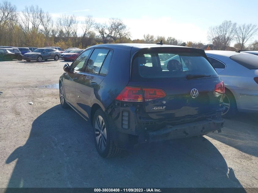 2016 VOLKSWAGEN E-GOLF SE - WVWKP7AU9GW913328