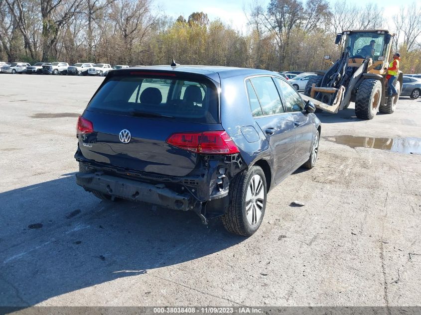 2016 VOLKSWAGEN E-GOLF SE - WVWKP7AU9GW913328