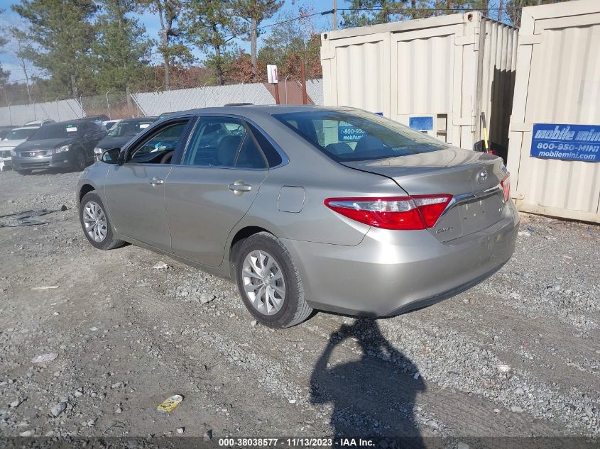 2015 TOYOTA CAMRY LE - 4T1BF1FK1FU942707