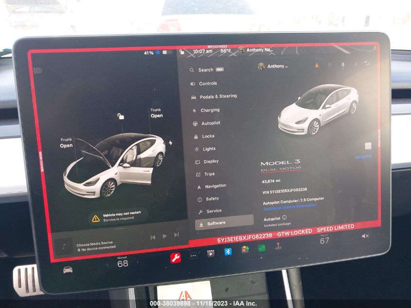 2018 TESLA MODEL 3 - 5YJ3E1EBXJF082238