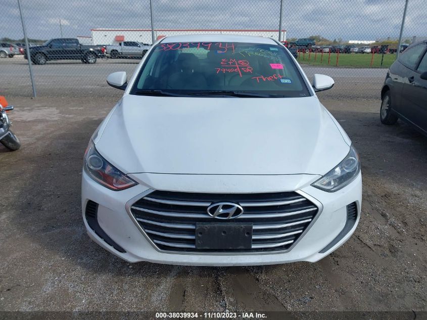 2017 HYUNDAI ELANTRA SE/VALUE/LIMITED - 5NPD84LF6HH048392