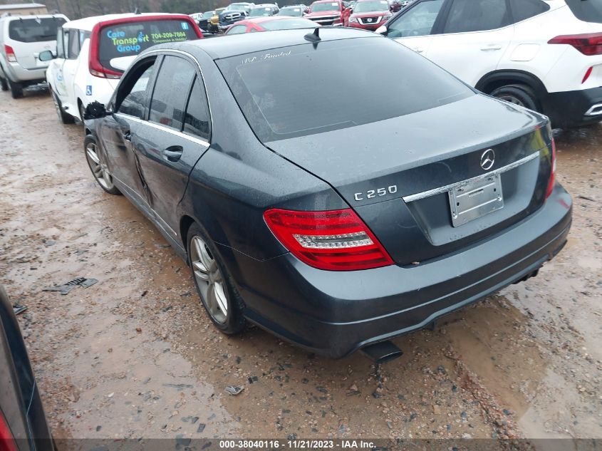 2014 MERCEDES-BENZ C 250 SPORT/LUXURY - WDDGF4HB6EG219091