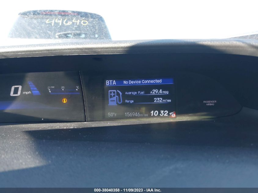 2013 HONDA CIVIC LX - 19XFB2F56DE000312
