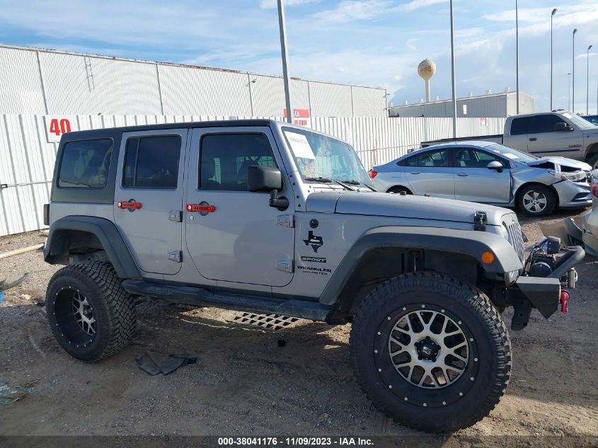 2016 JEEP WRANGLER UNLIMITED SPORT - 1C4HJWDG7GL122440