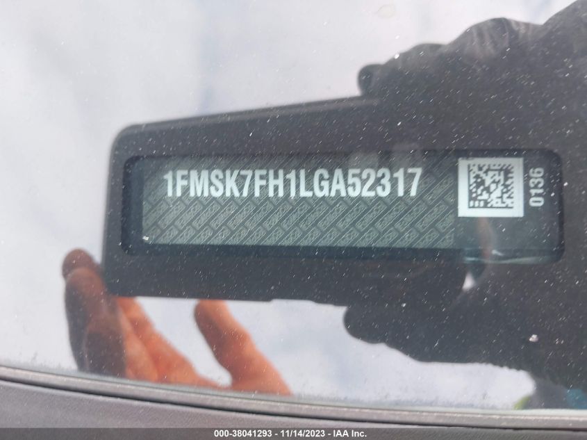 2020 FORD EXPLORER LIMITED - 1FMSK7FH1LGA52317
