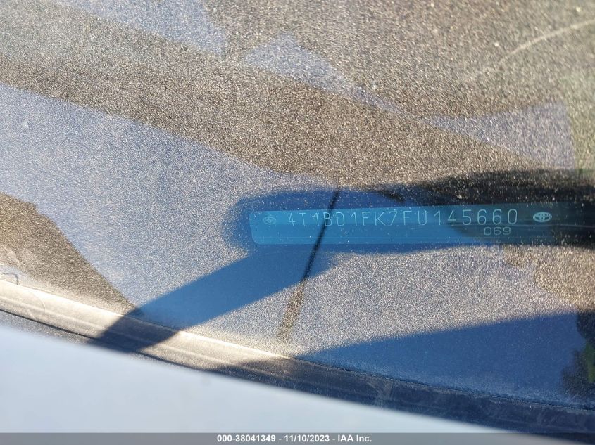 2015 TOYOTA CAMRY HYBRID LE/XLE/SE - 4T1BD1FK7FU145660