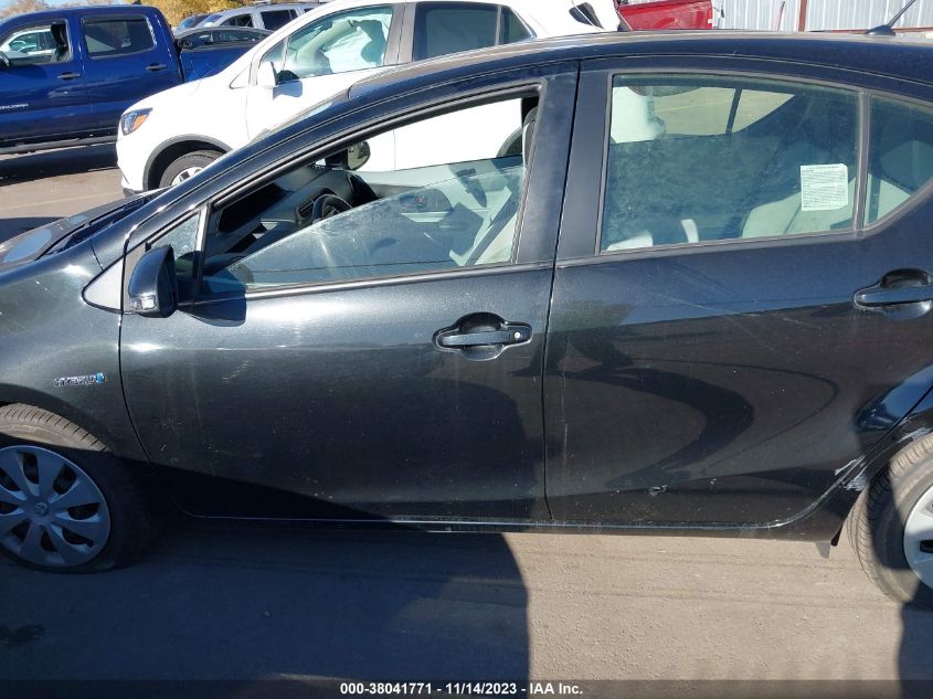 2013 TOYOTA PRIUS C ONE/TWO/THREE/FOUR - JTDKDTB35D1557640