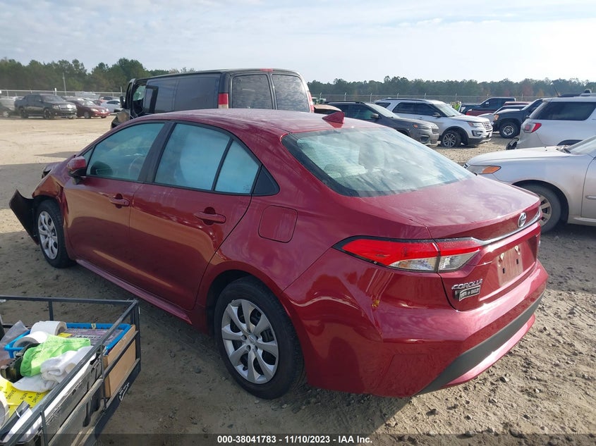 VIN 5YFEPMAE6NP322237 2022 TOYOTA COROLLA LE