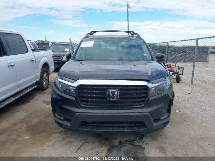 2022 HONDA RIDGELINE RTL - 5FPYK3F53NB031129