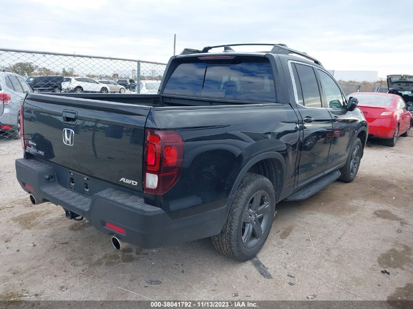 2022 HONDA RIDGELINE RTL - 5FPYK3F53NB031129