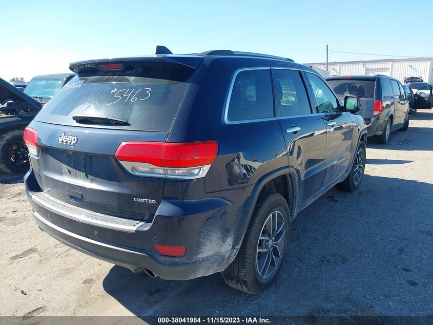 VIN 1C4RJEBG0HC965463 2017 JEEP GRAND CHEROKEE LIMITED