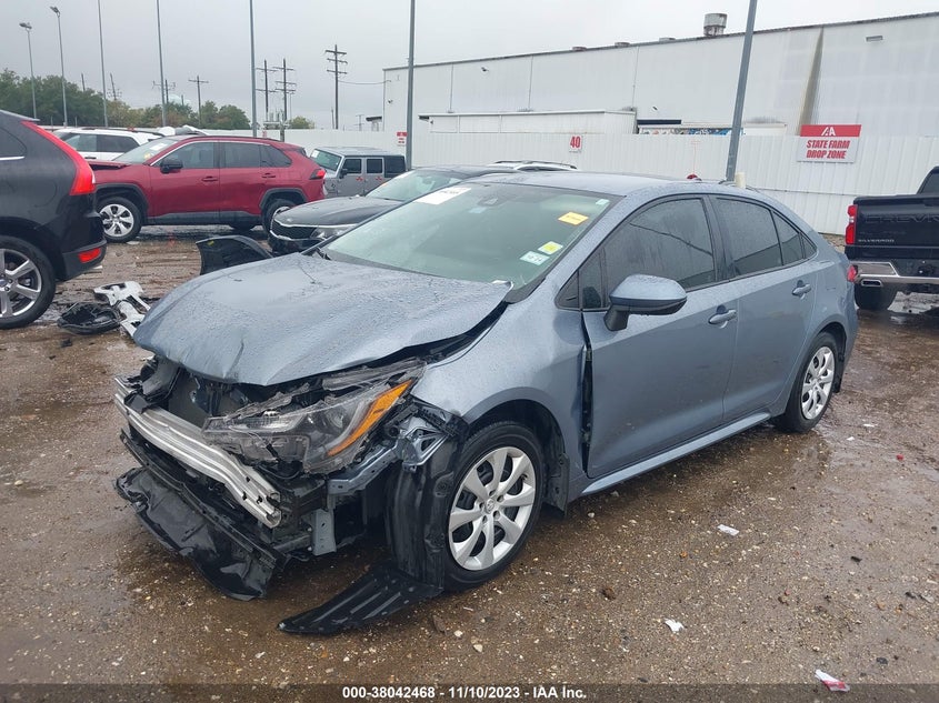 VIN 5YFEPMAE8NP375571 2022 TOYOTA COROLLA LE