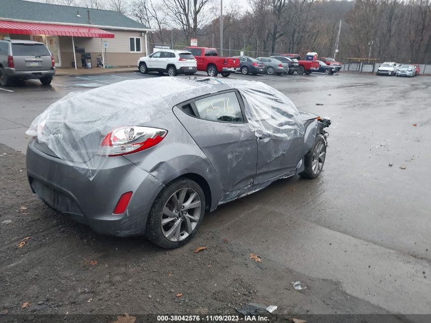 2017 HYUNDAI VELOSTER - KMHTC6AD4HU310919