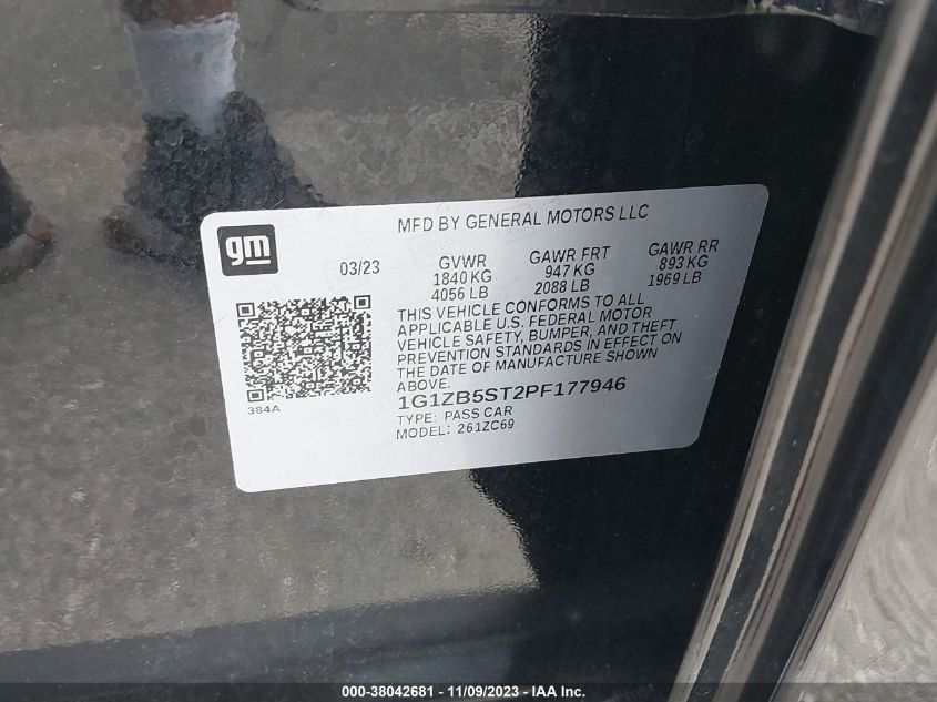 2023 CHEVROLET MALIBU LS - 1G1ZB5ST2PF177946