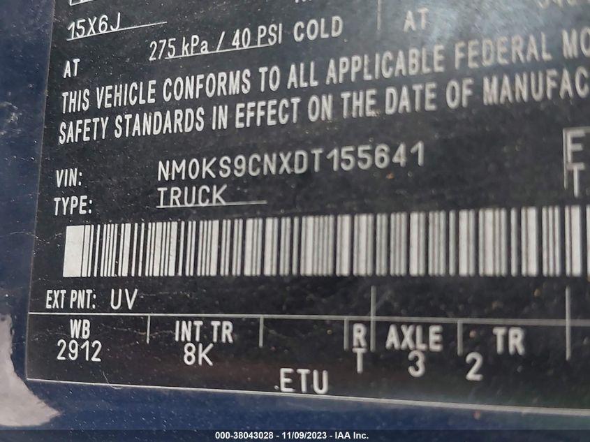 2013 FORD TRANSIT CONNECT XLT PREMIUM - NM0KS9CNXDT155641