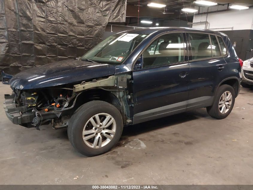 2014 VOLKSWAGEN TIGUAN S - WVGBV3AX1EW618600