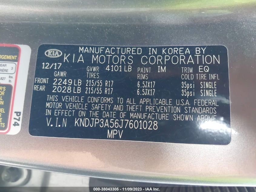 2018 KIA SOUL + - KNDJP3A56J7601028