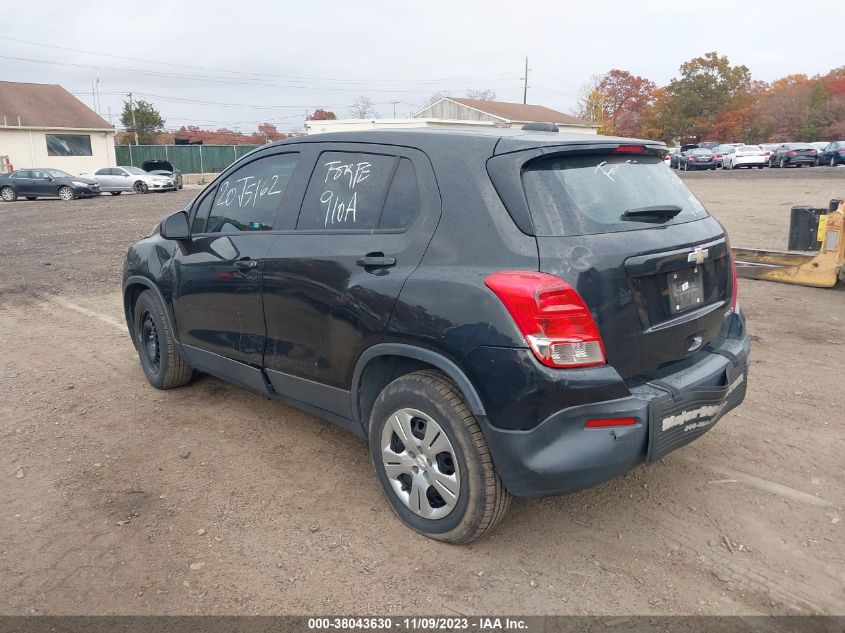 2016 CHEVROLET TRAX 1LS - KL7CJKSB4GB632757