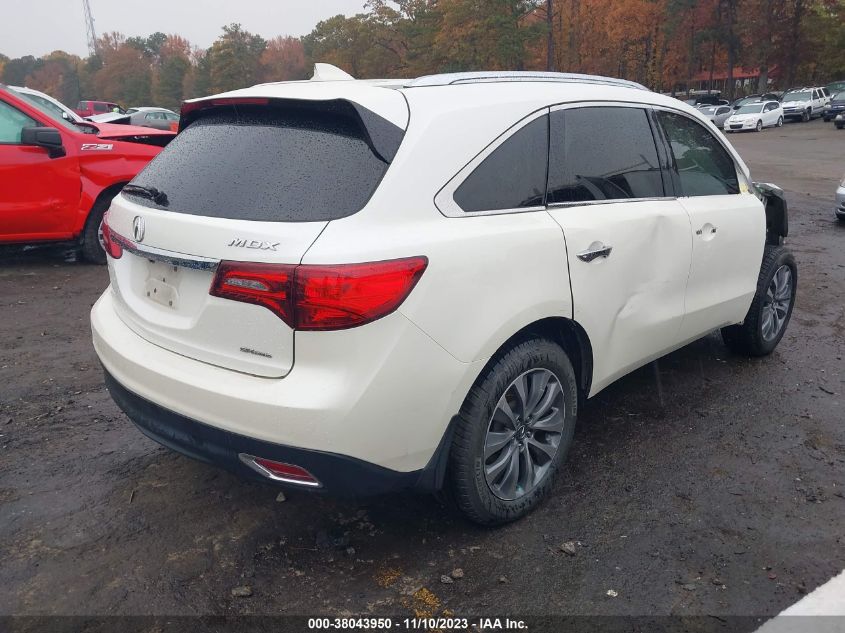 2014 ACURA MDX TECH PKG - 5FRYD4H41EB044893