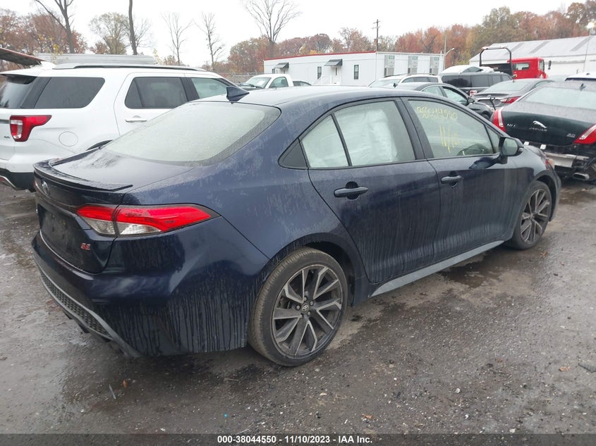 VIN JTDS4MCE6NJ086086 2022 TOYOTA COROLLA SE/NIGHT SHADE
