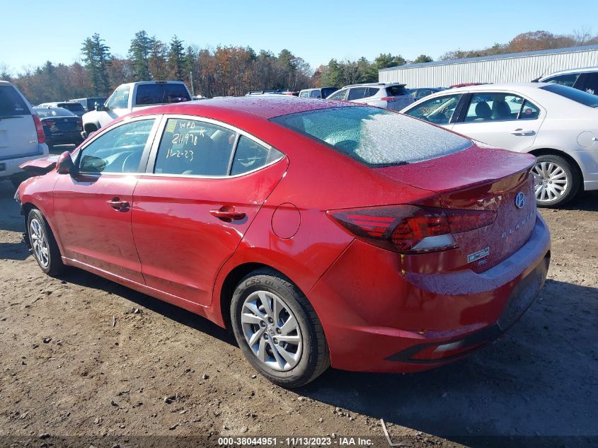 2019 HYUNDAI ELANTRA SE - KMHD74LF6KU823057