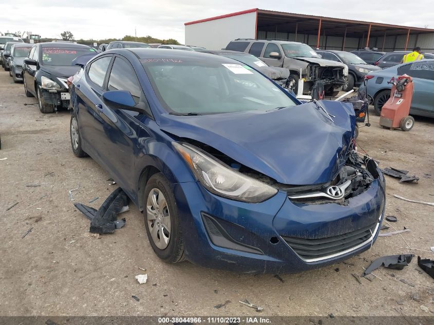 2016 HYUNDAI ELANTRA SE/SPORT/LIMITED - 5NPDH4AE7GH756854