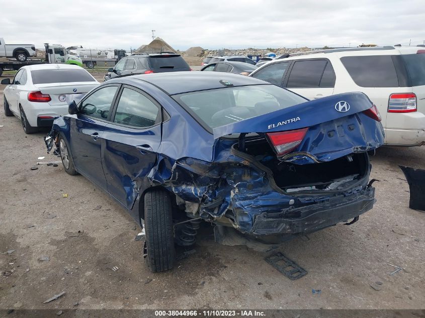 2016 HYUNDAI ELANTRA SE/SPORT/LIMITED - 5NPDH4AE7GH756854