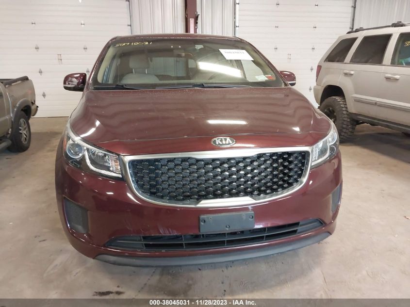 2016 KIA SEDONA LX - KNDMB5C10G6155989
