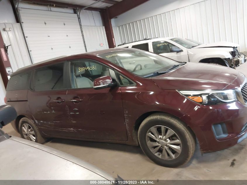 2016 KIA SEDONA LX - KNDMB5C10G6155989