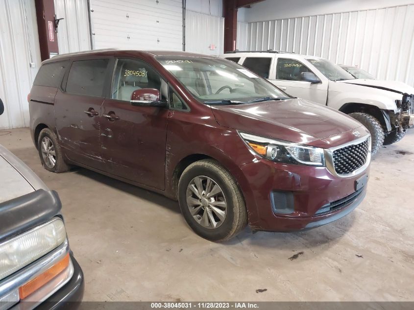 2016 KIA SEDONA LX - KNDMB5C10G6155989