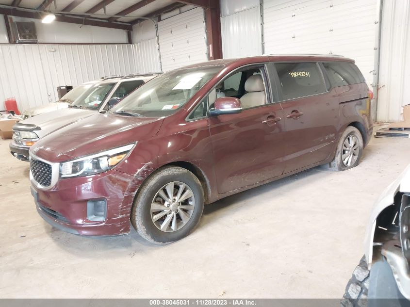 2016 KIA SEDONA LX - KNDMB5C10G6155989
