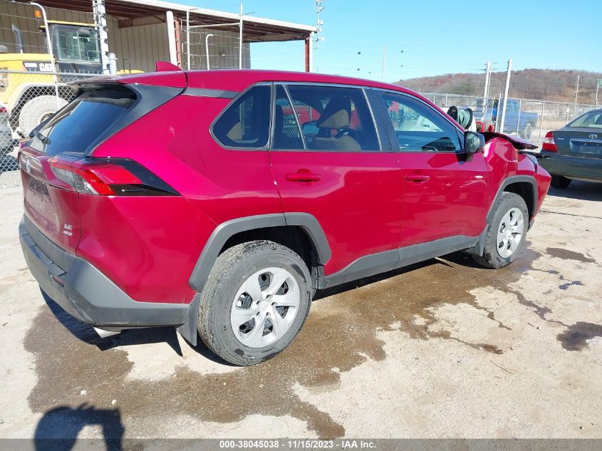 VIN 2T3F1RFVXNW282309 2022 TOYOTA RAV4 LE