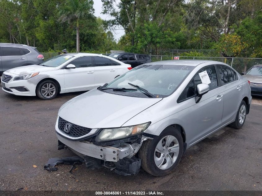 2014 HONDA CIVIC LX - 19XFB2F53EE041580
