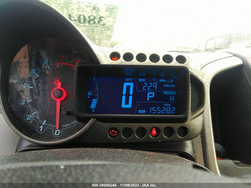 2013 CHEVROLET SONIC LT AUTO - 1G1JC5SH8D4100494