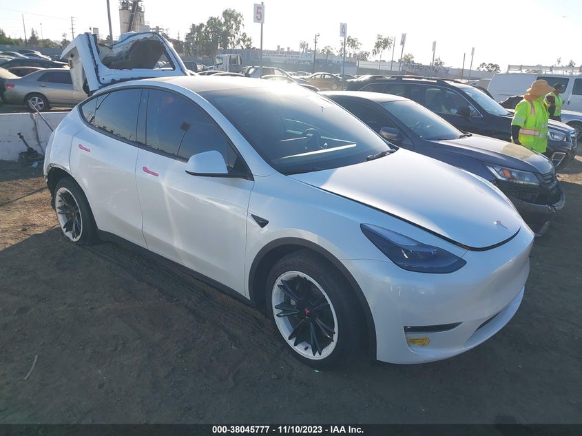 VIN 7SAYGAEE6NF550744 2022 TESLA MODEL Y