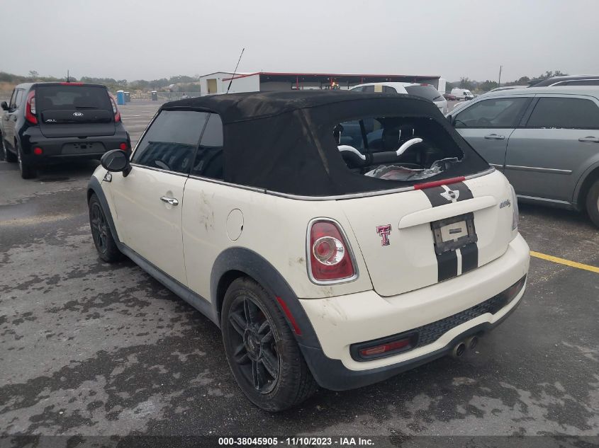 2013 MINI CONVERTIBLE COOPER S WMWZP3C54DT550914