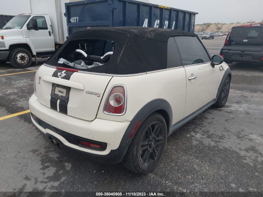 2013 MINI CONVERTIBLE COOPER S WMWZP3C54DT550914