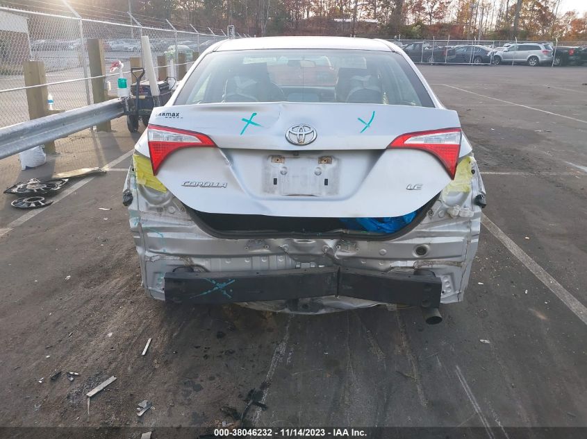 2016 TOYOTA COROLLA LE - 5YFBURHE6GP444968