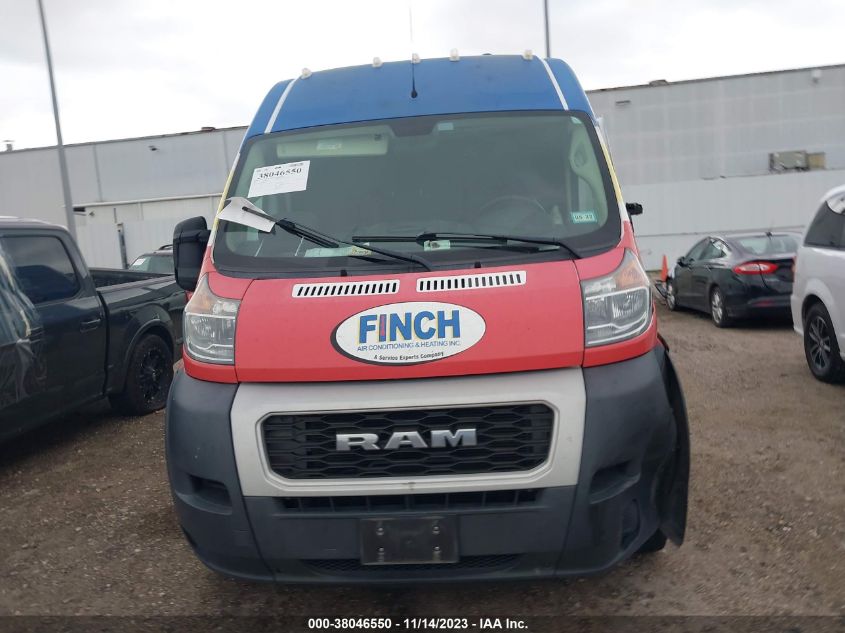 2019 RAM PROMASTER 2500 HIGH ROOF 159" WB 3C6TRVDG1KE518031