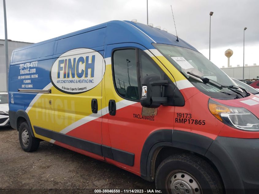 2019 RAM PROMASTER 2500 HIGH ROOF 159" WB 3C6TRVDG1KE518031