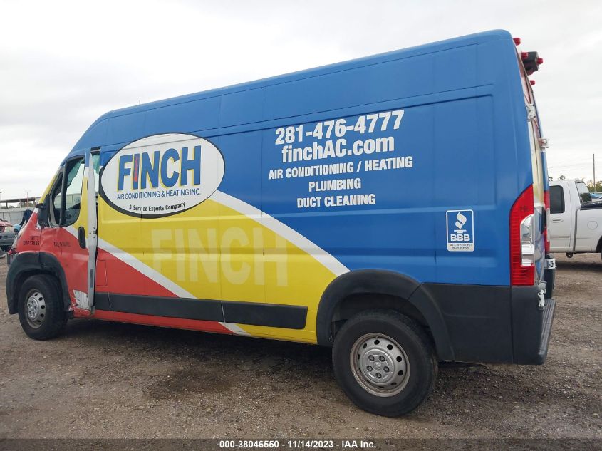 2019 RAM PROMASTER 2500 HIGH ROOF 159" WB 3C6TRVDG1KE518031