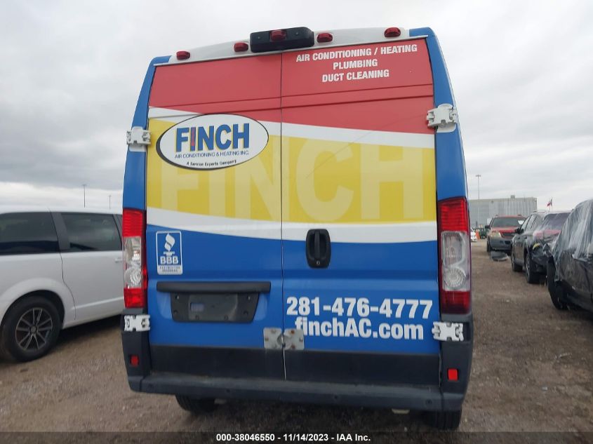 2019 RAM PROMASTER 2500 HIGH ROOF 159" WB 3C6TRVDG1KE518031